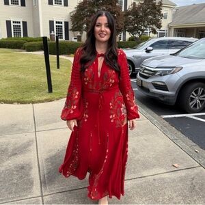 FARM Rio | Dresses | Farm Rio Green Nautical Guipure Maxi Dress L | Poshmark